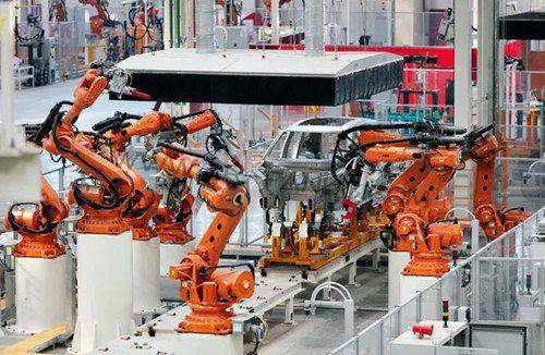 蔚来合肥工厂：配261台全铝车身线机器人