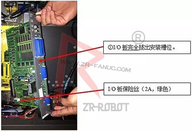图解FANUC机器人I/O信号板接口定义与拆装